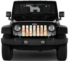 Retro Waves Jeep Grille Insert