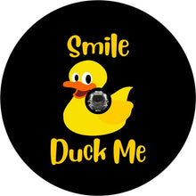 Smile Duck Me Black Spare Tire Cover