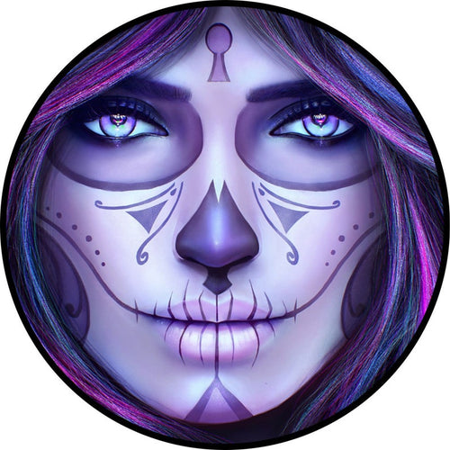 Sugar Skull Girl 3 Spare Tire Cover