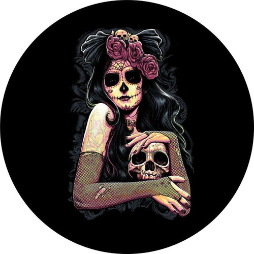 Sugar Skull Girl 4 Spare Tire Cover