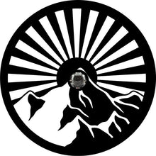 Sunray On The Mountain Black Spare Tire Cover