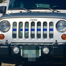 Colorado Tactical Back the Blue Jeep Grille Insert