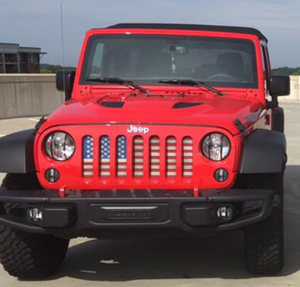 Old Glory Jeep Grille Insert