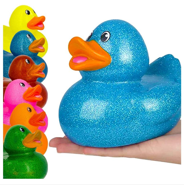 Large Glitter Rubber Duck With Sound
