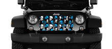 Skulls (Blue) Jeep Grille Insert