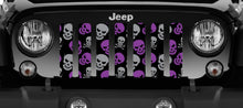 Platinum Skulls (Purple and Gray) Jeep Grille Insert