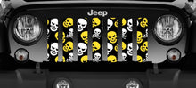 Skulls (Yellow) Jeep Grille Insert