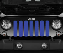 Solid Blue Jeep Grille Insert