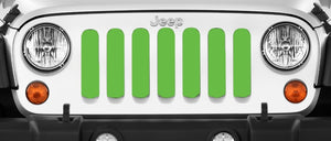 Solid Bright Green Jeep Grille Insert