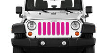 Solid Pink Jeep Grille Insert