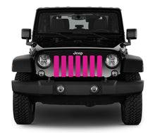 Solid Pink Jeep Grille Insert