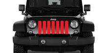 Solid Red Jeep Grille Insert