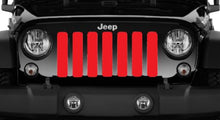 Solid Red Jeep Grille Insert