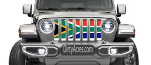 South Africa Flag Jeep Grille Insert