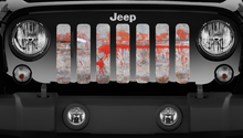 Splatter - Red Paint Jeep Grille Insert