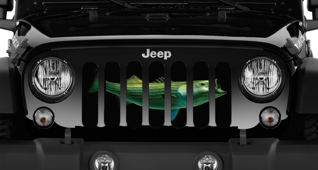 Striped Bass Jeep Grille Insert