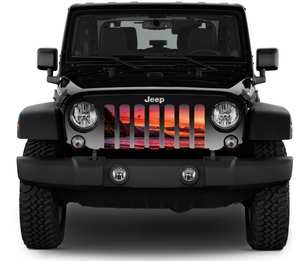 Sunset on Kauai Jeep Grille Insert