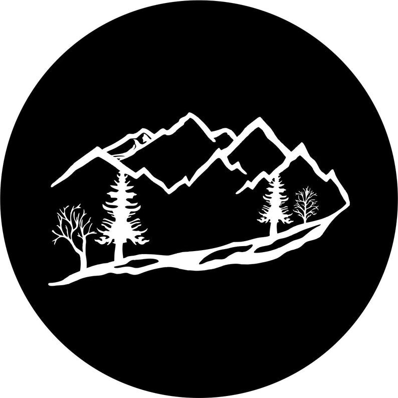 Take Me Places Black Spare Tire Cover