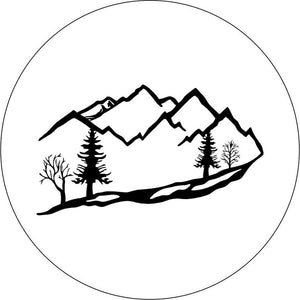 Take Me Places White Spare Tire Cover