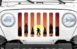 Platinum Bigfoot Jeep Grille Insert