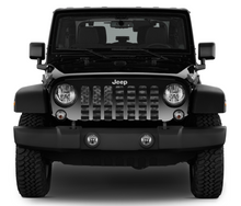 Tactical American Flag Digital Camo Jeep Grille Insert