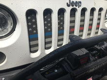American Tactical Back the Blue and Red Jeep Grille Insert