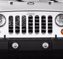 Tactical American Flag Digital Camo Jeep Grille Insert