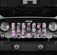 Tactical Pink Camo Jeep Grille Insert