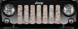 Tan Digital Camo Jeep Grille Insert