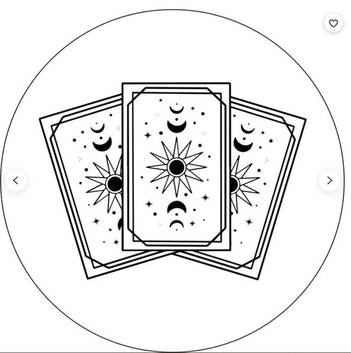 Tarot Card White Spare Tire Cover