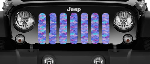 Mermaid Scales - Violet - Jeep Grille Insert