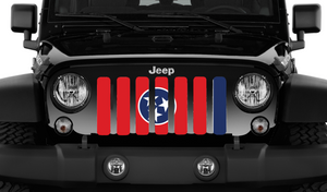Tennessee State Flag Jeep Grille Insert