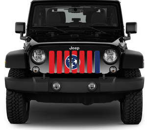 Tennessee State Flag Jeep Grille Insert
