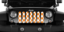 Tennessee Orange Checkerboard Jeep Grille Insert