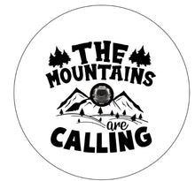 The Mountains Are Calling White Spare Tire Cover
