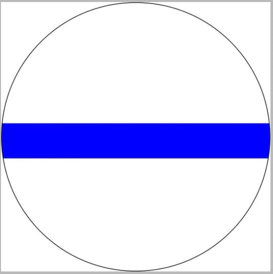 Thin Blue Line White Spare Tire Cover