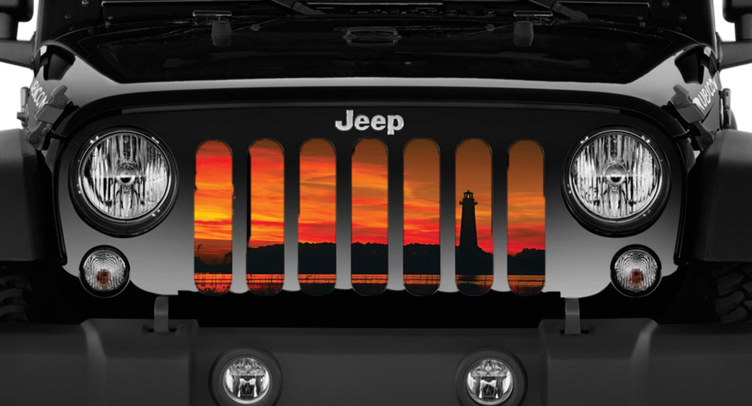 Through the Darkness Jeep Grille Insert