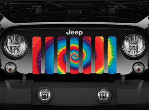 Tie Dye Jeep Grille Insert