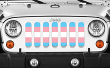 Transgender Flag Jeep Grille Insert