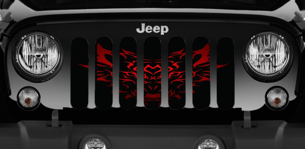 Tribal Beast Jeep Grille Insert