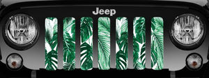 Tropical Leaves Jeep Grille Insert