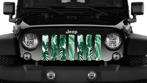 Tropical Leaves Jeep Grille Insert