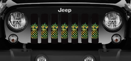 Tropical Pineapples Jeep Grille Insert