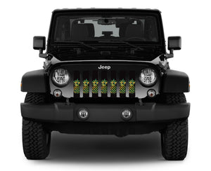 Tropical Pineapples Jeep Grille Insert