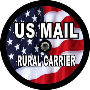 Us Mail Rural Carrier American Flag Spare Tire Cover