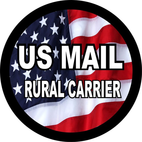 Us Mail Rural Carrier American Flag Spare Tire Cover