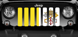 Vatican City Flag Jeep Grille Insert