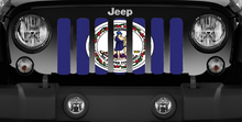Virginia State Flag Jeep Grille Insert