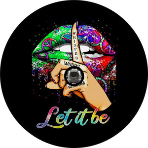 Whisper Words Of Wisdom Let It Be Black Spare Tire Cover