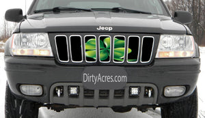 Four Leaf Clover Jeep Grille Insert
